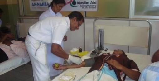 Muslim Aid Sri Lanka supports a blood donation camp