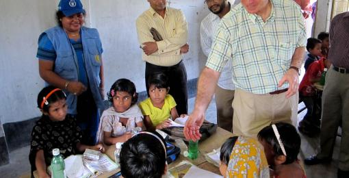 Spanish Ambassador in Bangladesh visits Muslim Aid project in Bhola District