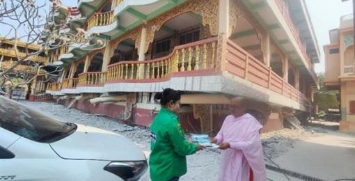 Listen back to BBC interview on Myanmar quake rapid response 