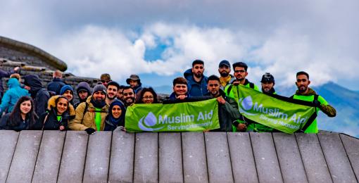 British Muslim celebrities summit Snowdon for Muslim Aid 